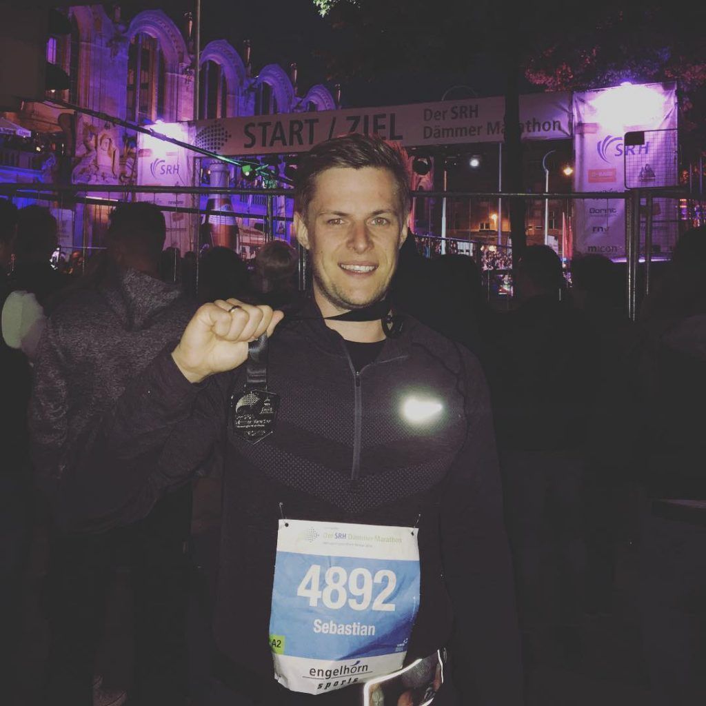 Finisher-Bild beim SRH Dämmermarathon 2016 Finisher-Bild beim SRH Dämmermarathon 2016