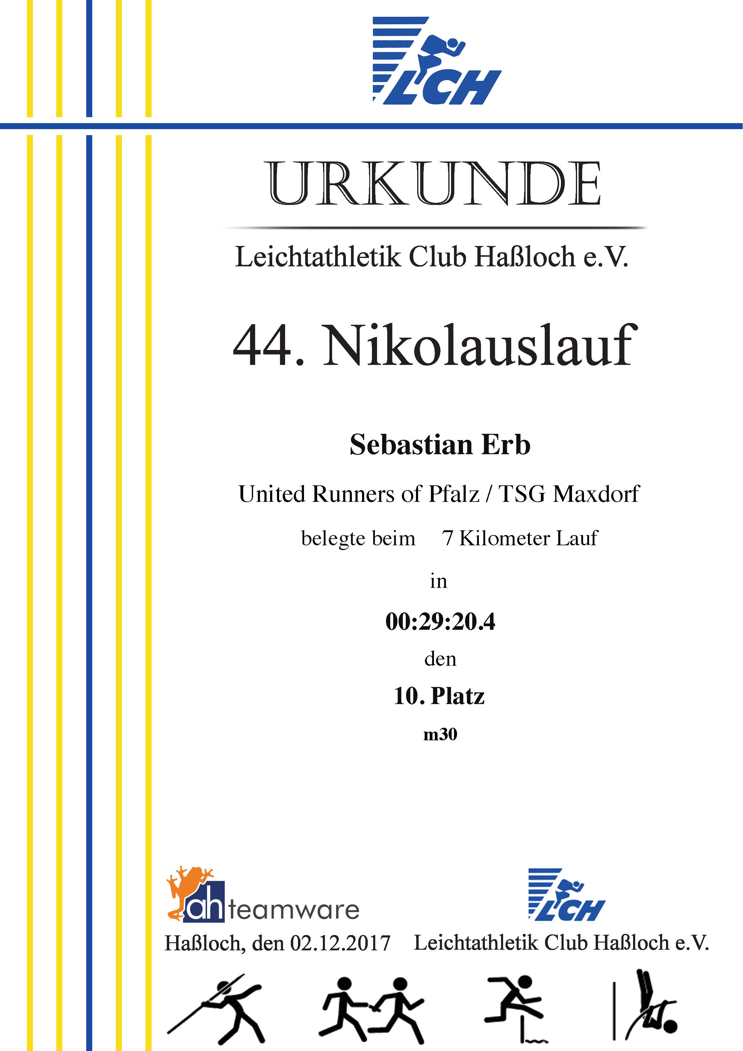 44. Niklauslauf Volkslauf Haßloch